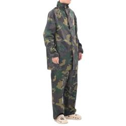 Combinaison de pluie avec capuche 2 pcs Hommes Camouflage XL