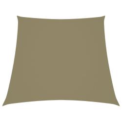 Voile de parasol Tissu Oxford trap&egrave;ze 2/4x3 m Beige