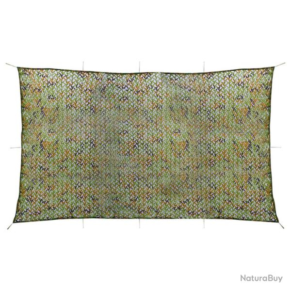 Filet de camouflage avec sac de rangement 2x7 m Vert