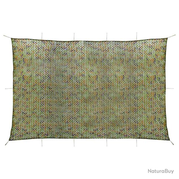 Filet de camouflage avec sac de rangement 4x7 m Vert