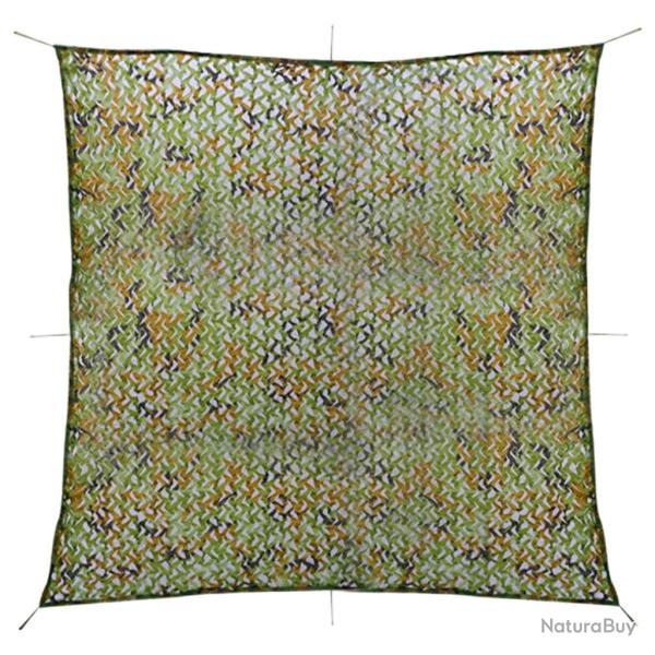 Filet de camouflage avec sac de rangement 5x5 m Vert