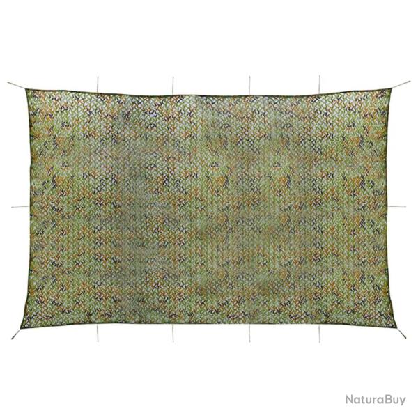 Filet de camouflage avec sac de rangement 6x7 m Vert