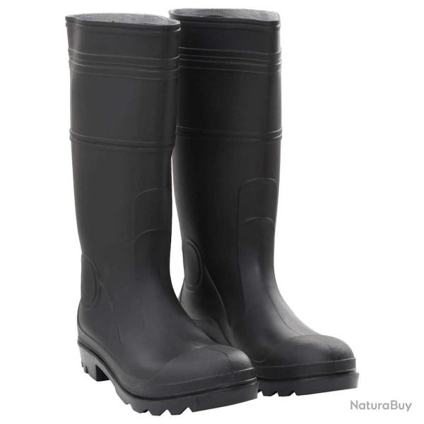 Bottes de pluie noir taille 44 PVC