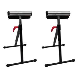Ensemble de 2 supports r&eacute;glables de rouleau