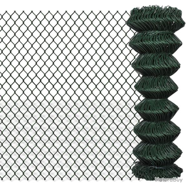 Cl�ture � mailles losang�es Acier 1,25x15 m Vert