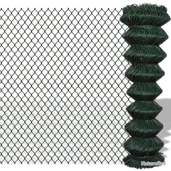 Cl�ture � mailles losang�es Acier 1,5x15 m Vert