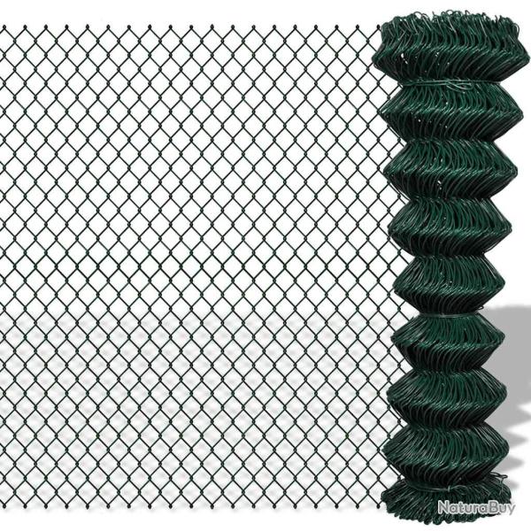 Cl�ture � mailles losang�es Acier 1,5x25 m Vert