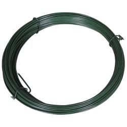 Fil de liaison de cl&ocirc;ture 25 m 1,4/2 mm Acier Vert