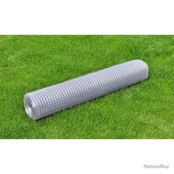 Grillage pour voli�re acier galvanis� 10x1 m argent�
