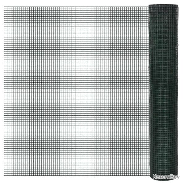 Grillage pour voli�re acier galvanis� 1x25 m vert