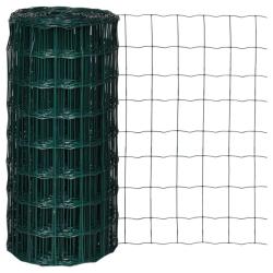 Cl&ocirc;ture euro Acier 10 x 0,8 m Vert