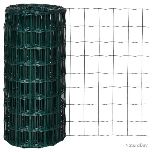 Cl�ture euro Acier 10 x 0,8 m Vert