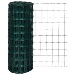 Cl&ocirc;ture euro Acier 10 x 1,0 m Vert