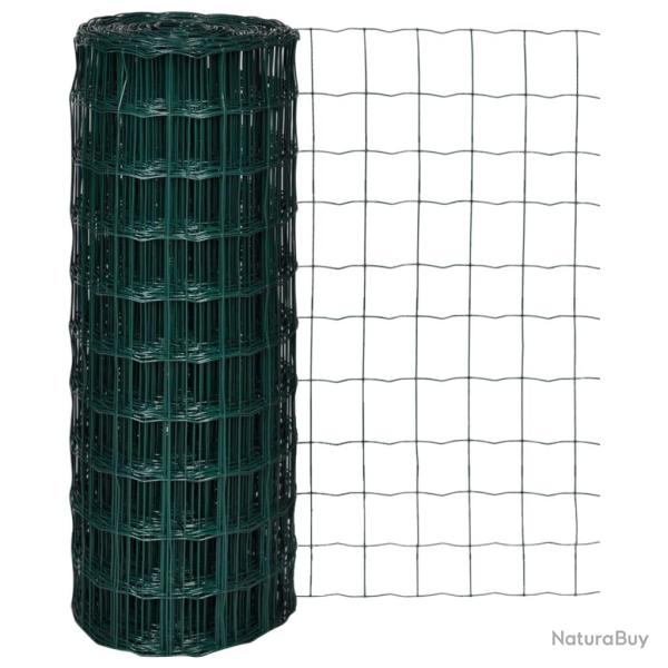 Cl�ture euro Acier 10 x 1,0 m Vert