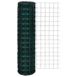 Cl&ocirc;ture euro Acier 10 x 1,5 m Vert