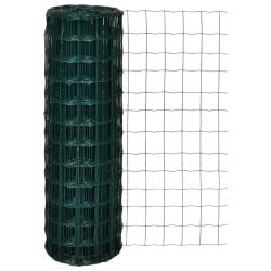 Cl&ocirc;ture euro Acier 25 x 1,2 m Vert