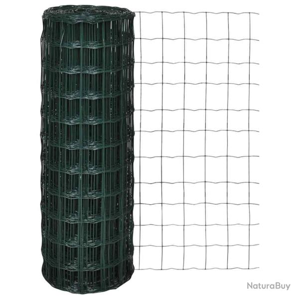Cl�ture euro Acier 10 x 1,0 m Vert