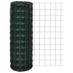 Cl&ocirc;ture euro Acier 25 x 1,2 m Vert