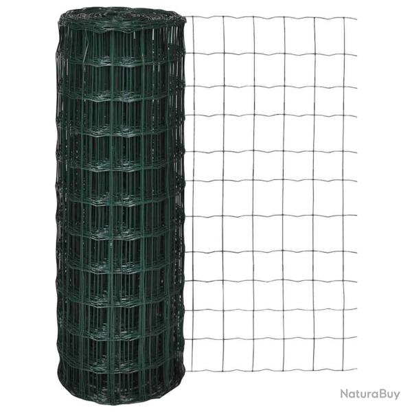 Cl�ture euro Acier 25 x 1,2 m Vert