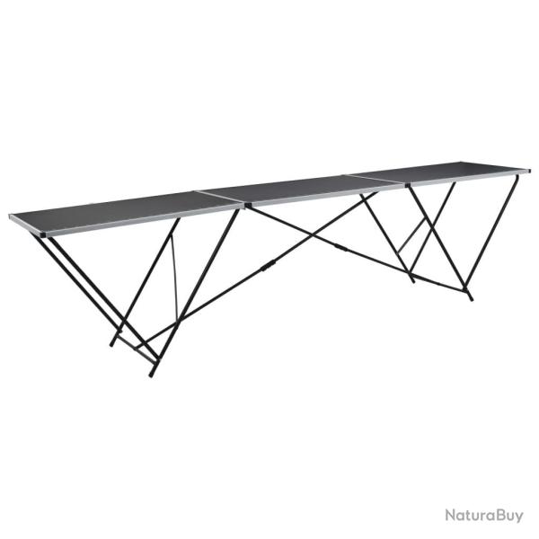 Table � coller pliable MDF et aluminium 300 x 60 x 78 cm