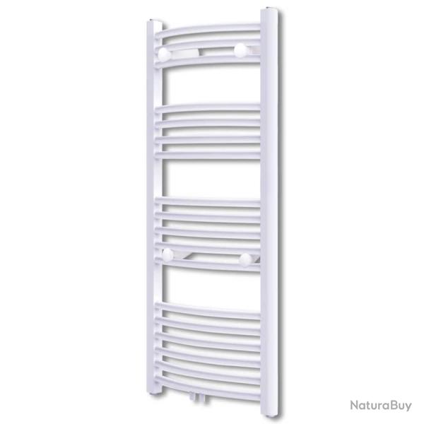S�che-Serviettes Chauffage Central Incurv� 600x1160mm + Connecteurs