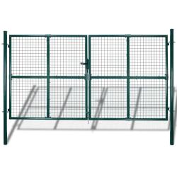 Grille de cl&ocirc;ture/porte de  en filet 300x175 cm