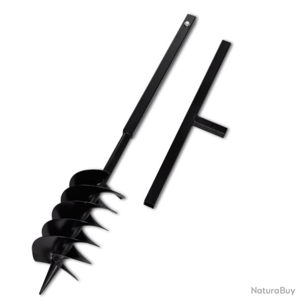 Tari�re de sol avec m�che de tari�re 150 mm Acier Noir