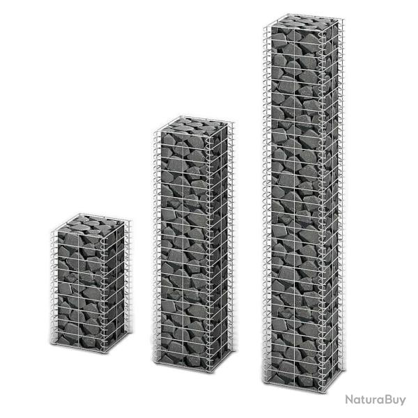 3 gabions en fil galvanis�