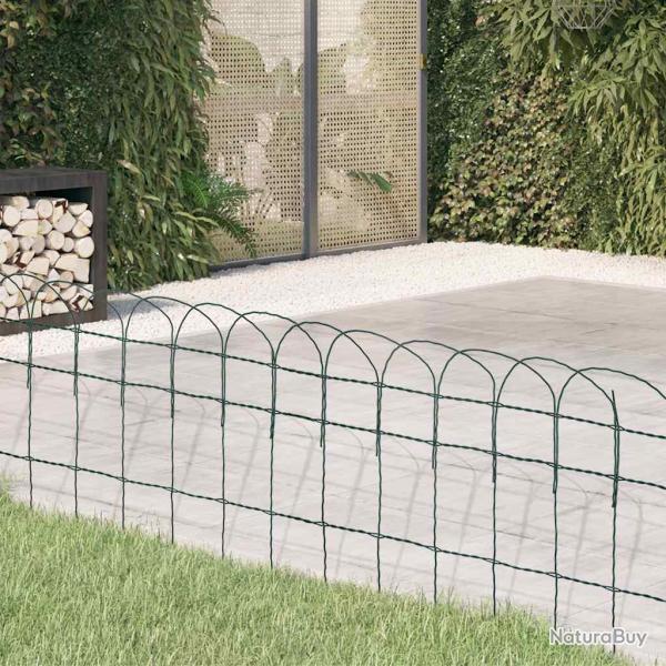 Bordure de pelouse Fer enduit de poudre 25x0,4 m
