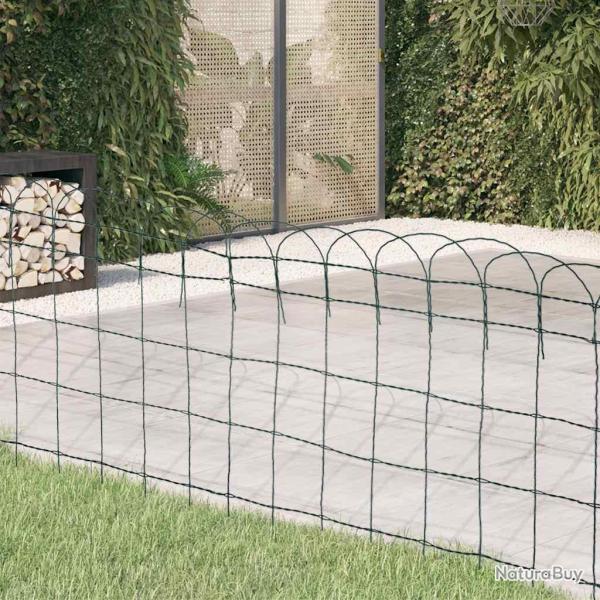 Bordure de pelouse Fer enduit de poudre 10x0,65 m