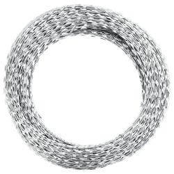 Fil de fer barbel&eacute; rouleau h&eacute;lico&iuml;dal acier galvanis&eacute; 60 m