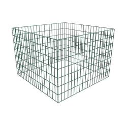 Bac &agrave; compost carr&eacute; en maille de 100 x 100 x 70 cm