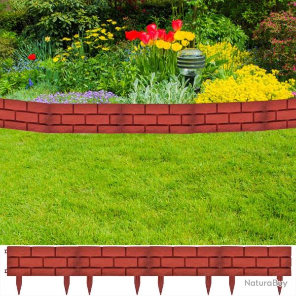 Cl�ture de  avec design de briques 11 pcs