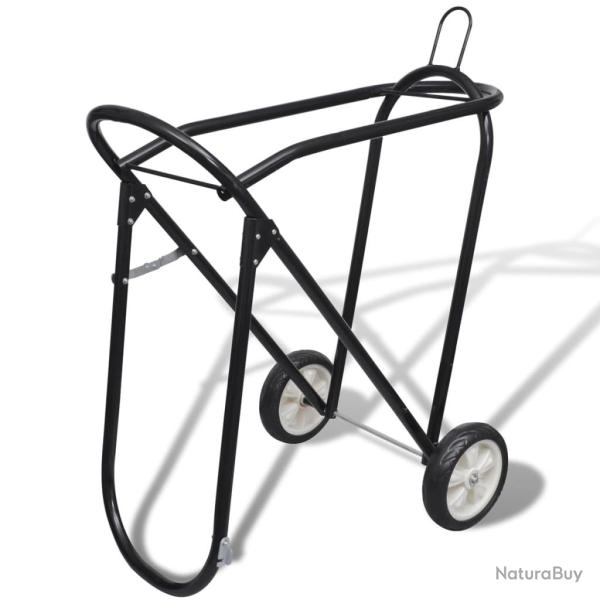 Porte-selle pliable m�tallique avec roues