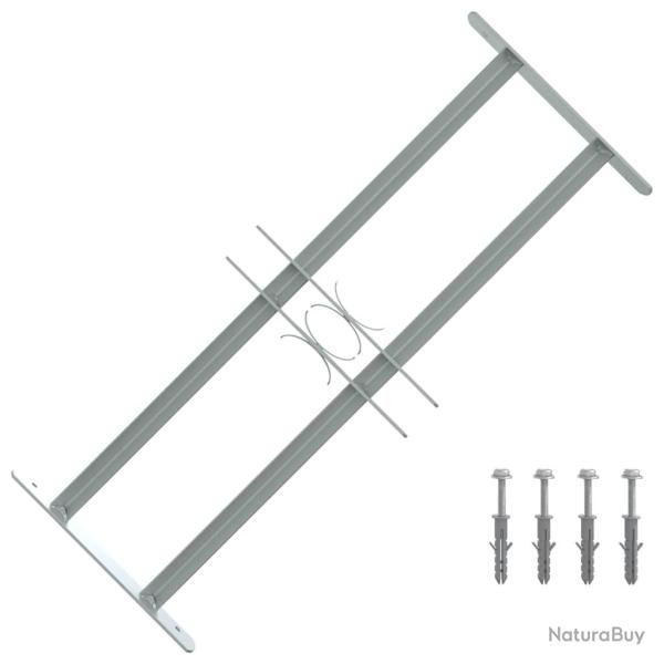 Grille r�glable de s�curit� de fen�tres et 2 barres 500-650 mm