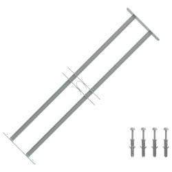 Grille r&eacute;glable de s&eacute;curit&eacute; de fen&ecirc;tres et 2 barres 700-1050 mm