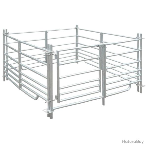 Bergerie 4 panneaux Acier galvanis� 137 x 137 x 92 cm
