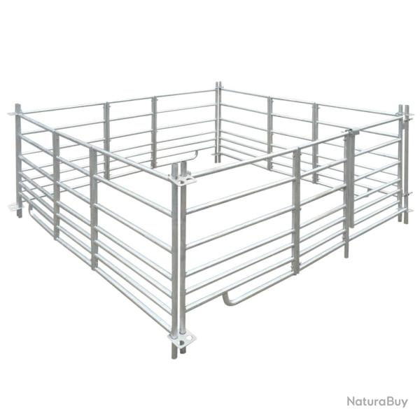 Bergerie 4 panneaux Acier galvanis� 183 x 183 x 92 cm
