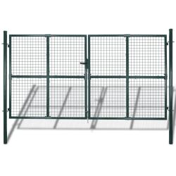 Portail double 300x150 cm en acier thermolaqu&eacute;