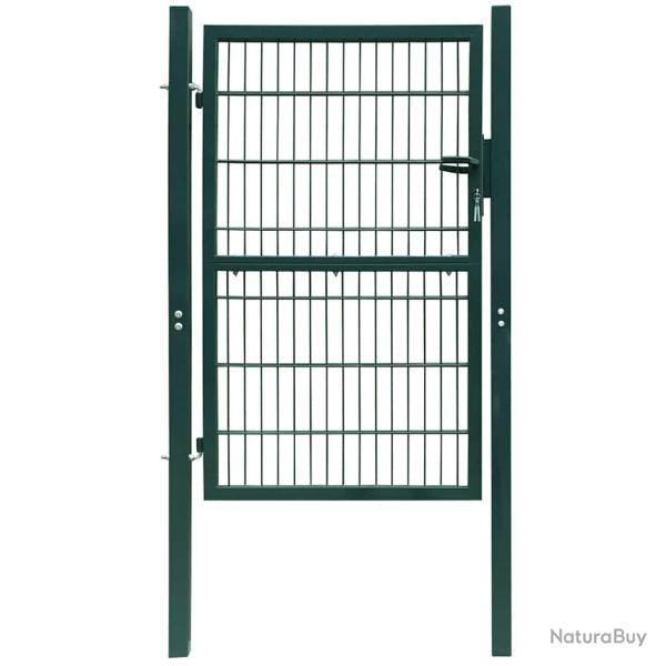 Portail de cl�ture en acier 100x200 cm vert