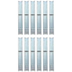 Piquet de sol en forme de L 12 pcs Acier galvanis&eacute; 5 x 5 x 50cm