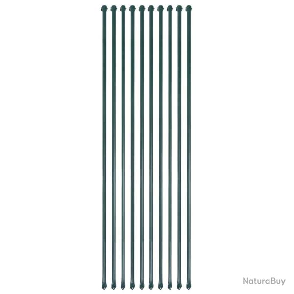 Poteau de  10 pcs 1,5 m M�tal Vert