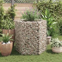 Lit sur&eacute;lev&eacute; &agrave; gabion hexagonale 100x90x100 cm