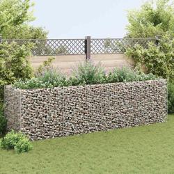 Lit sur&eacute;lev&eacute; &agrave; gabion Acier 360x90x100 cm