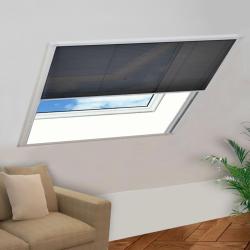 Moustiquaire pliss&eacute;e pour fen&ecirc;tre Aluminium 120 x 120 cm