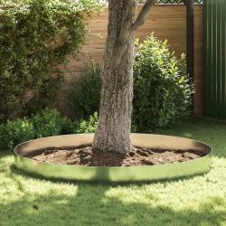 Bordure de pelouse 5 pcs Acier galvanis&eacute; 100 x 19 cm