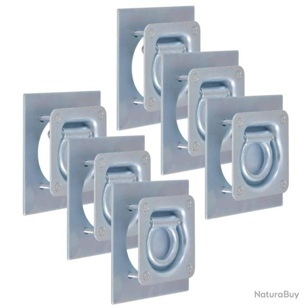 Anneau d'arrimage pour remorque 6 pcs Acier galvanis� 2000 kg
