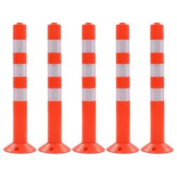 Borne de contr&ocirc;le du trafic 5 pcs Plastique 75 cm