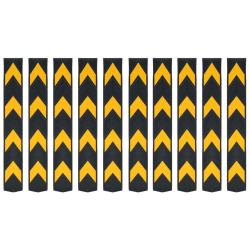 Corni&egrave;re de protection r&eacute;fl&eacute;chissante 10 pcs Caoutchouc 80 cm