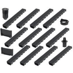 Canaux de drainage 12 pcs Plastique 12 m